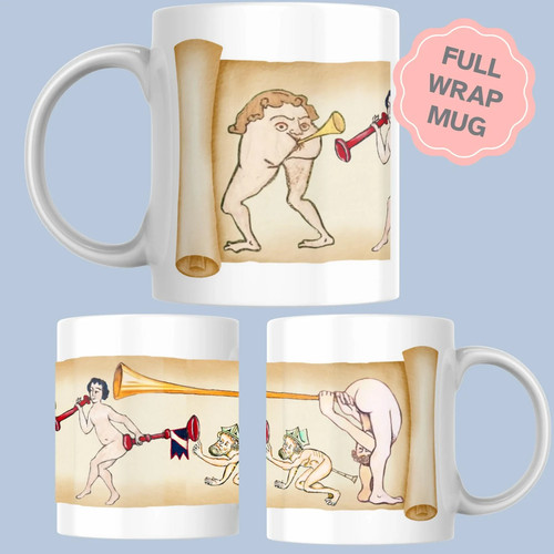 Medieval mug butt - mug,,