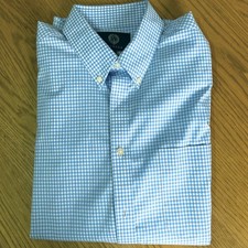 Viyella Gingham Blue check shirt - XL - 48" Chest