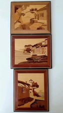 Vintage Wooden Marquetry