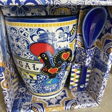 Portuguese mug with spoon
