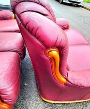 STAMPED 2 & 3 seater TOP QUALITY Handmade Leather sofa by Bardi of Italy-FREEdvy