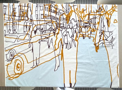 Marimekko fabric panel urban - marimekko, panel,
