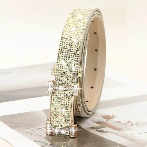 Elegant rhinestone waist - elegant, belt
