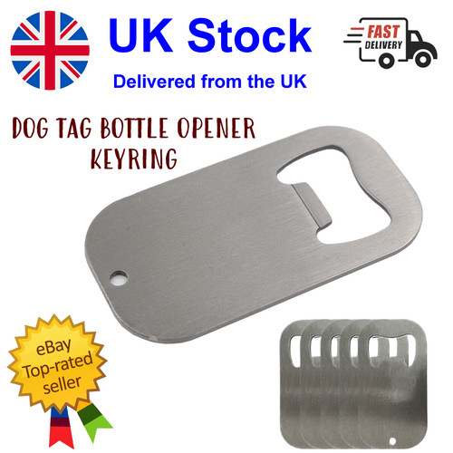 Stainless steel dog tag - tag, bottle