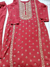 Embrioded Shalwar Kameez ,like Bareeze, Karandi ,pakistani ,Indian, Large 