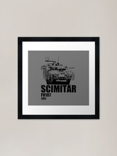 FV107 Scimitar Tank Framed Art