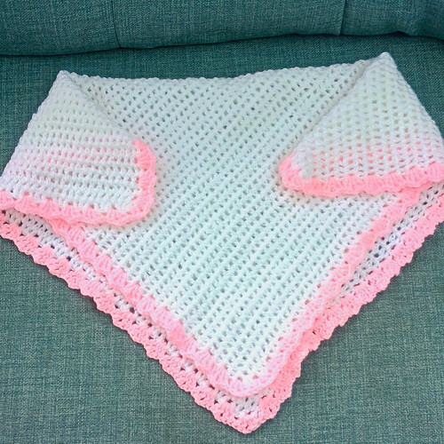 Crochet knitted baby crib - knitted,
