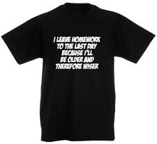 I Leave Homework T-Shirt, Funny Gifts for boys teens son birthday gift ideas