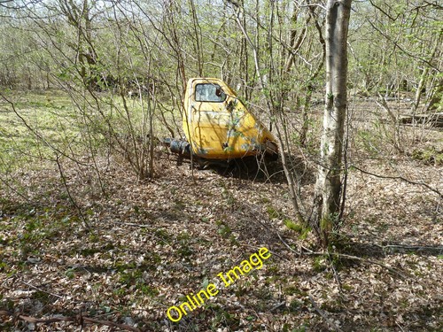 Photo 12x8 abandoned reliant - 12x8,