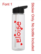 2 x CHILD'S KIDS PERSONALISED WATER /DRINKS BOTTLE BIKE SCOOTER NAME STICKERS