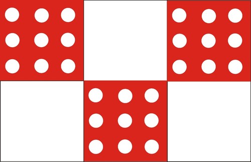 Polka dots tile transfer - polka,