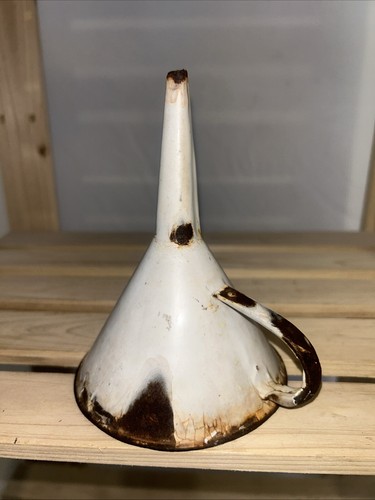 Vintage white enamelled small - white,