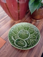 Vintage Majolica  Green Footed