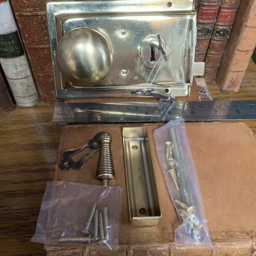 Brass rim lock with - brass, and