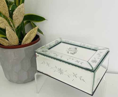 Vintage mirrored glass - mirrored,