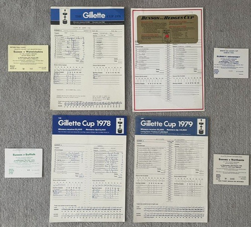 Sussex cricket scorecards - sussex,