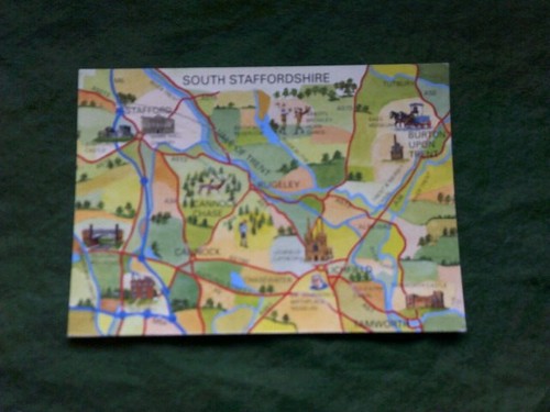 South staffordshire map - staffordshire,
