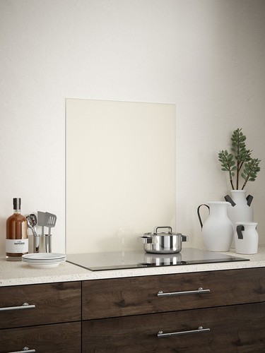 Self adhesive glass - glass, splashback