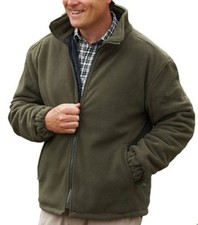 Mens Padded Fleece Jacket Coat