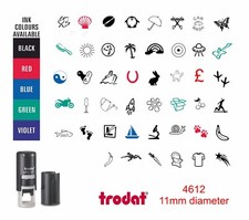 LOYALTY CARD RUBBER STAMP 11mm CAFE COFFEE SHOP SCHOOL CAR WASH REWARD SCHEME