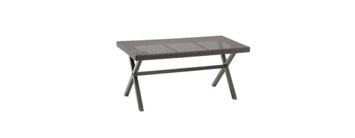 New wicker bench brown - new,
