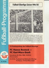 OL 81/82 FC Hansa Rostock-FC