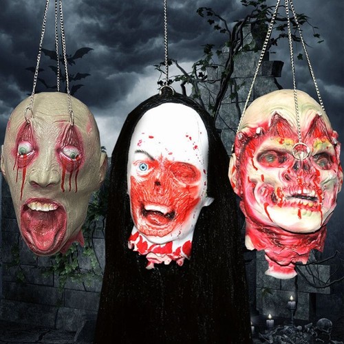 Hanging severed head rubber - head,