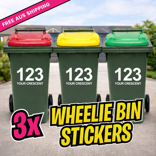 Rubbish wheelie bin - 3×,