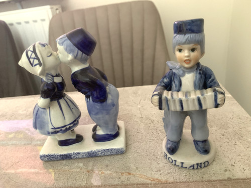 Set two dutch delft style - set,
