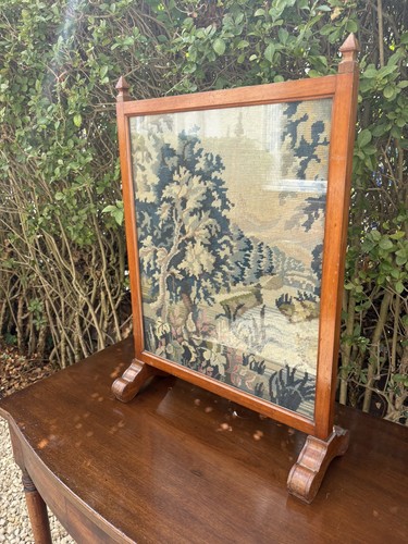 Stunning antique fire screen - stunning,