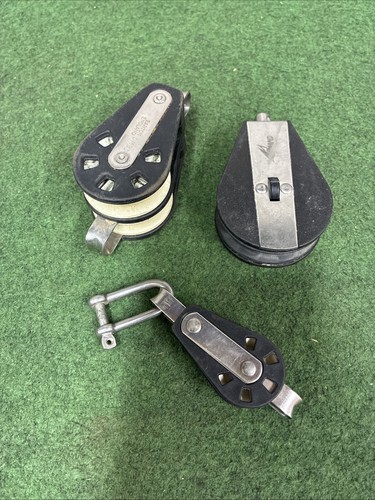 Vintage pulley blocks boat - blocks,