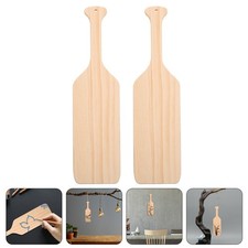  2 Pcs Unfinished Paddle for Wall Small Boat Convenient Decor Diy