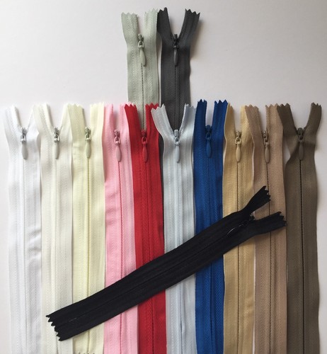 Invisible zips
