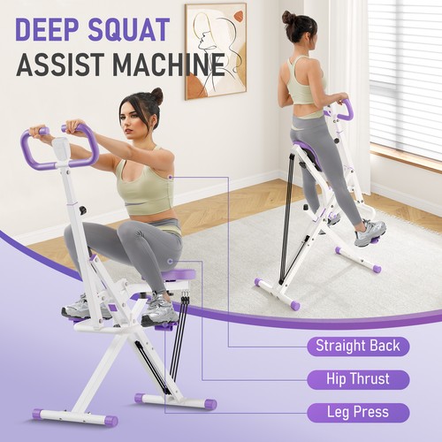 Squat rowing machine - squat, foldable