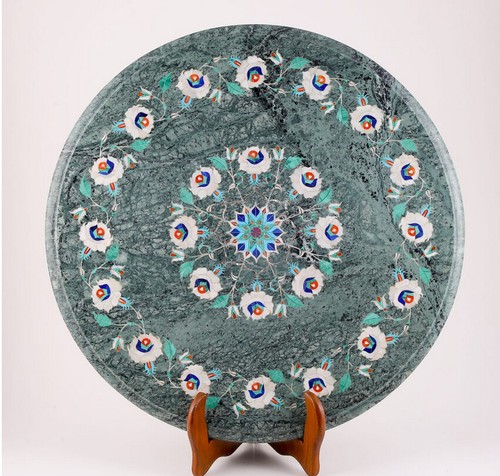Antique green marble - 18'',