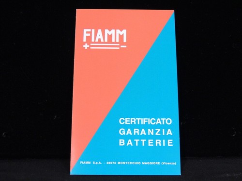Fiamm battery guarantee - battery,