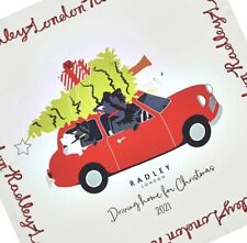 RADLEY MULTICOLOURED BAG 100% SILK SQUARE SCARF LIMITED EDITION NEW!!!