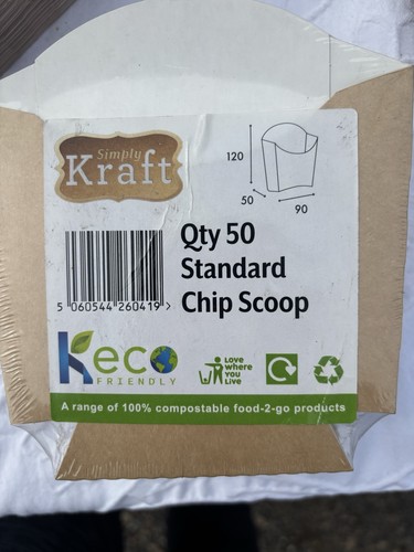 Chip scoop fries container - fries,