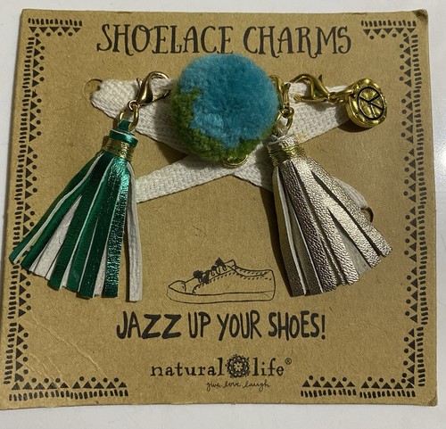 Natural life shoelace charms - natural,