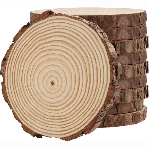 12x large wood slices - slices, for