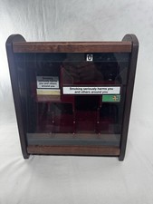 Vintage Wooden Rizla & Tobacco Display From Shop Very Rare Hinged Perspex Front