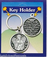 Guardian Angel Coin Key Ring