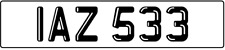 DATELESS Registration Number IAZ Plate IAN SEE ? Ians IA Ivan Isabel ASH ARNOLD