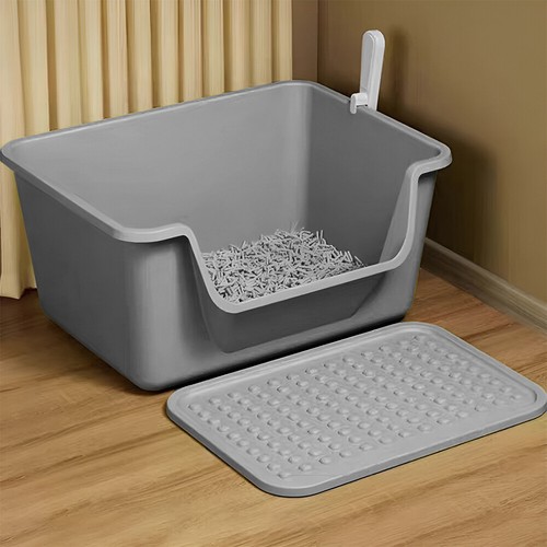 Large cat open litter - open,