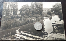 Wargrave  River Thames, Punts, nr Twyford & Shiplake.  C Lunn Postcard Wargrave 