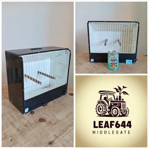 Vintage wooden bird - wooden, cage
