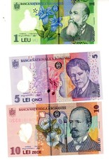 Lot set series banknotes - set,