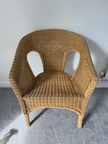 Vintage rattan wicker tub - vintage,