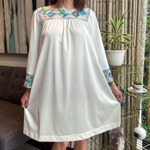 1960s mod square neck nylon - mod,