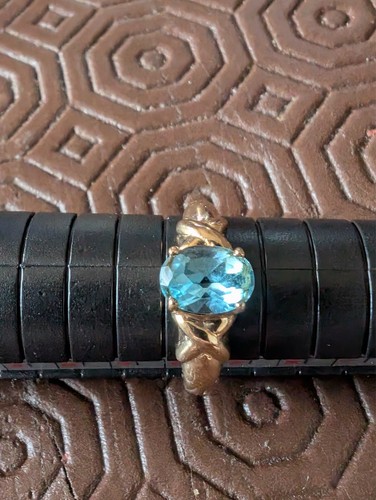 Qvc 14ct gold blue topaz - qvc,